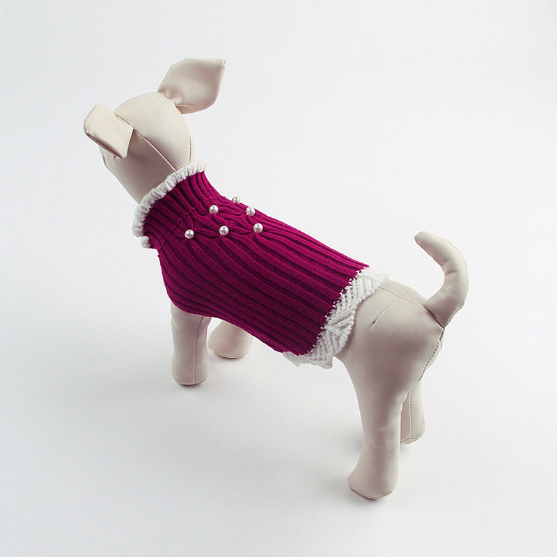 Elevate Your Dog's Wardrobe with Our Knitted Teddy Dog Sweater