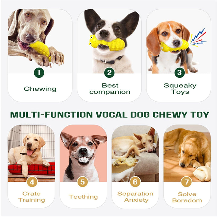 Indestructible Squeaky Dog Chew Toys For Aggressive Chewers