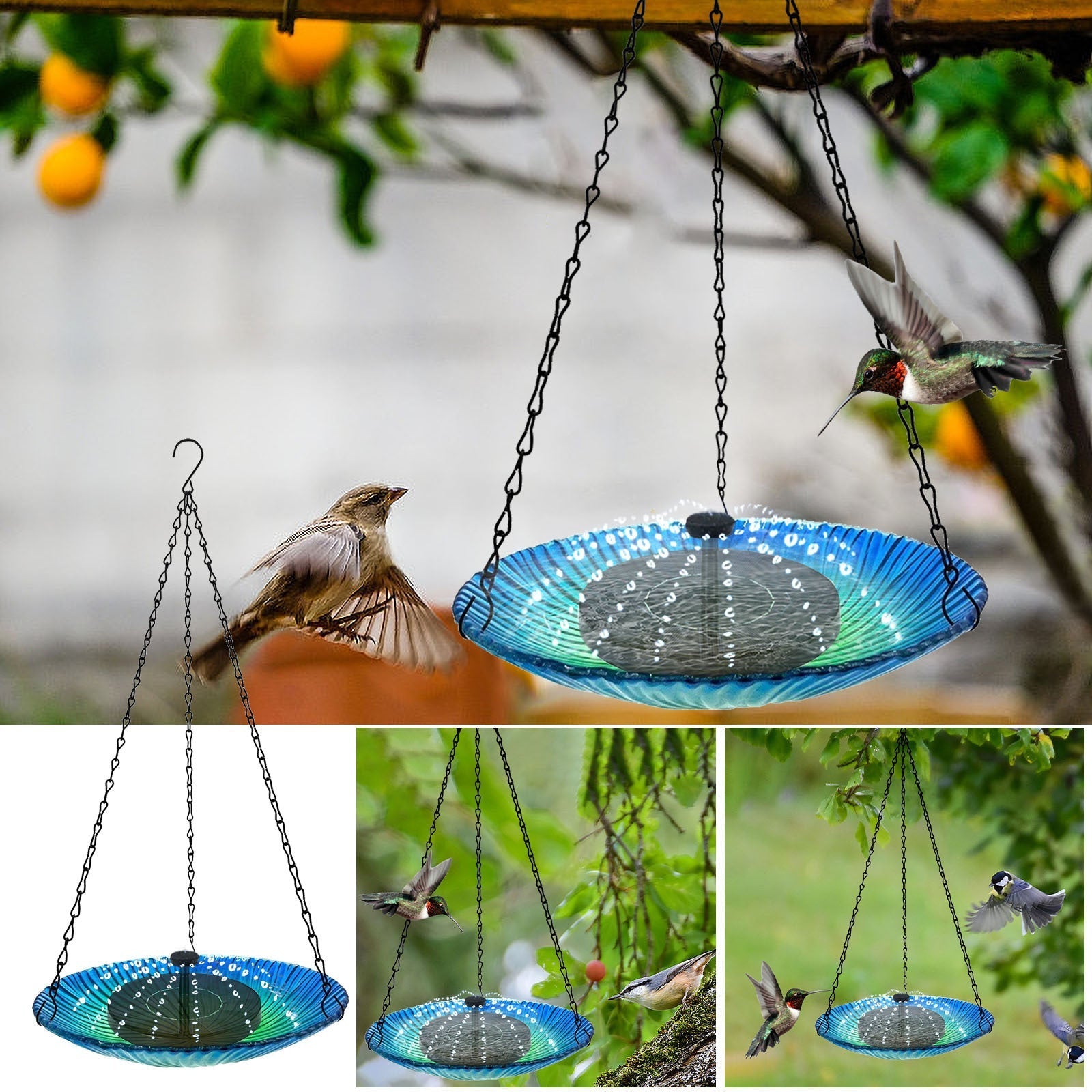 Bring Life to Your Garden with the Outdoor Garden Fountain Hanging Bird Feeder - Drool Depot