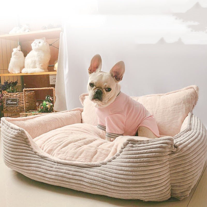 Removable And Washable Plush Warm Pet Bed: A Cozy Haven for Your Furry Friends - Drool Depot