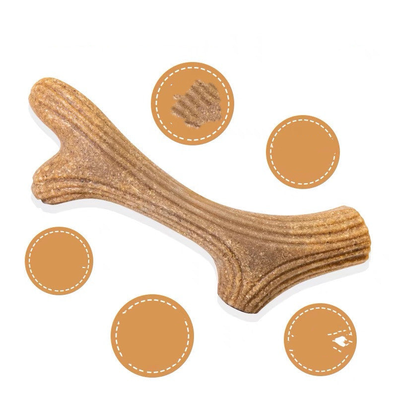 Pine Wood Antler Tot for Small And Medium-sized Dogs