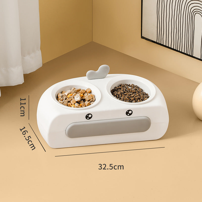 Leak-proof Integrated Cat Feeding Bowl