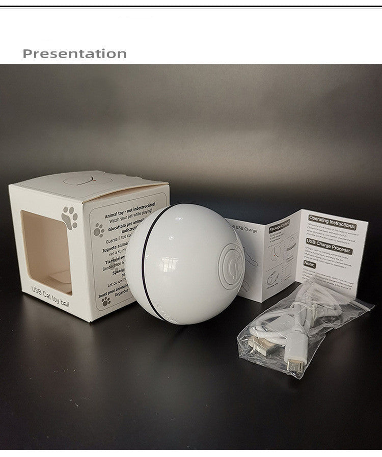 Electric Smart LED Laser USB Rolling Toy