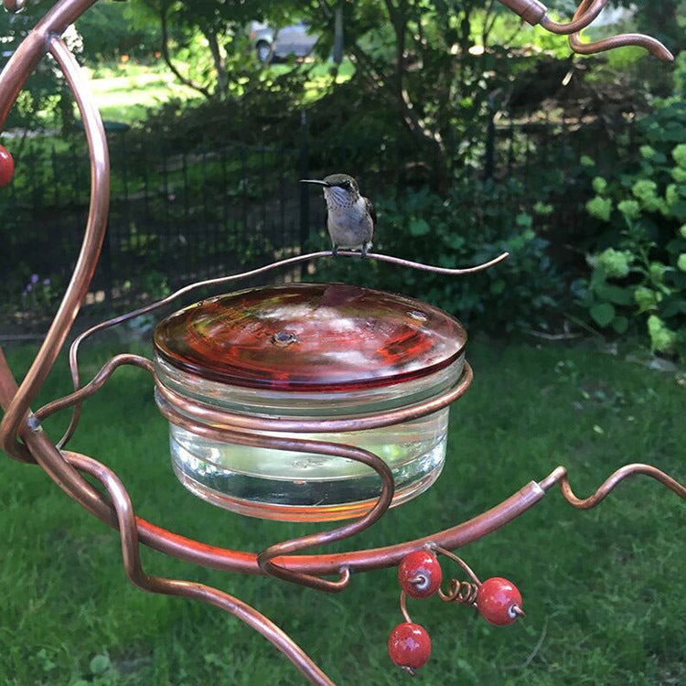 Elegant Hanging Garden Self-Service Water Feeder for Birds