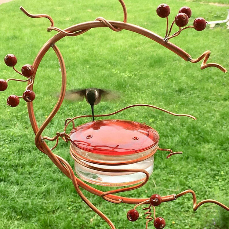 Elegant Hanging Garden Self-Service Water Feeder for Birds