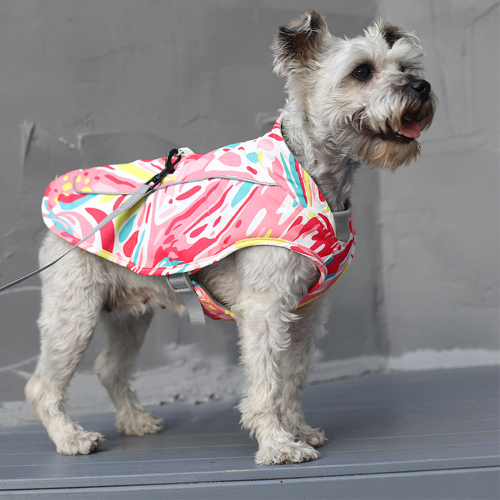 Pet Waterproof Reflective Cotton Clothes Jacket