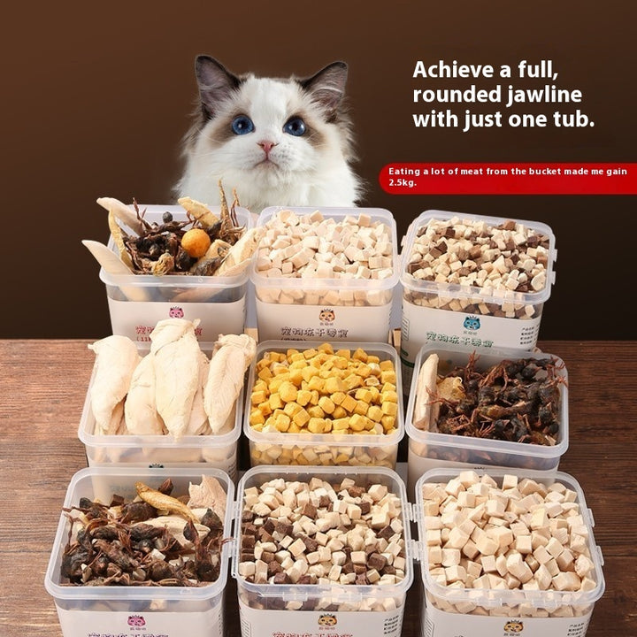 Pet Snacks 500g Chicken Grain Mixed Food Training Interactive Cat Dog Snacks