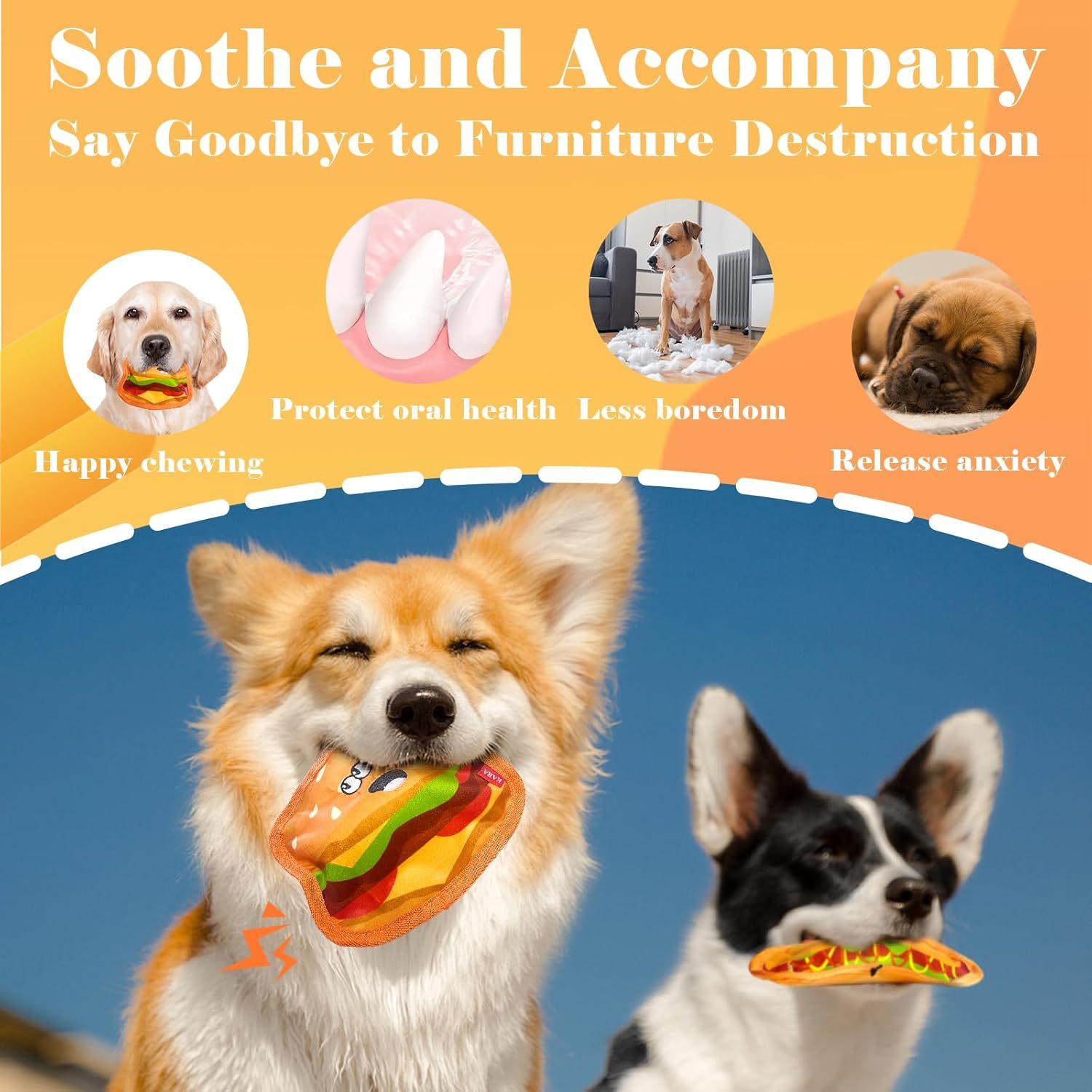 Interactive Chew Toys For Medium & Large Dogs