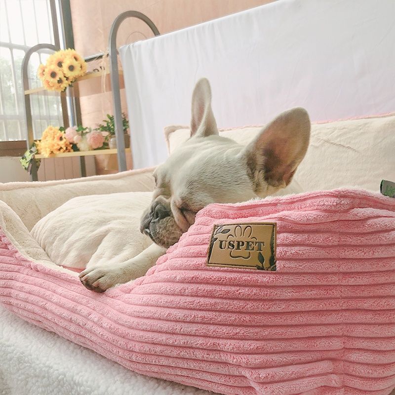 Removable And Washable Plush Warm Pet Bed