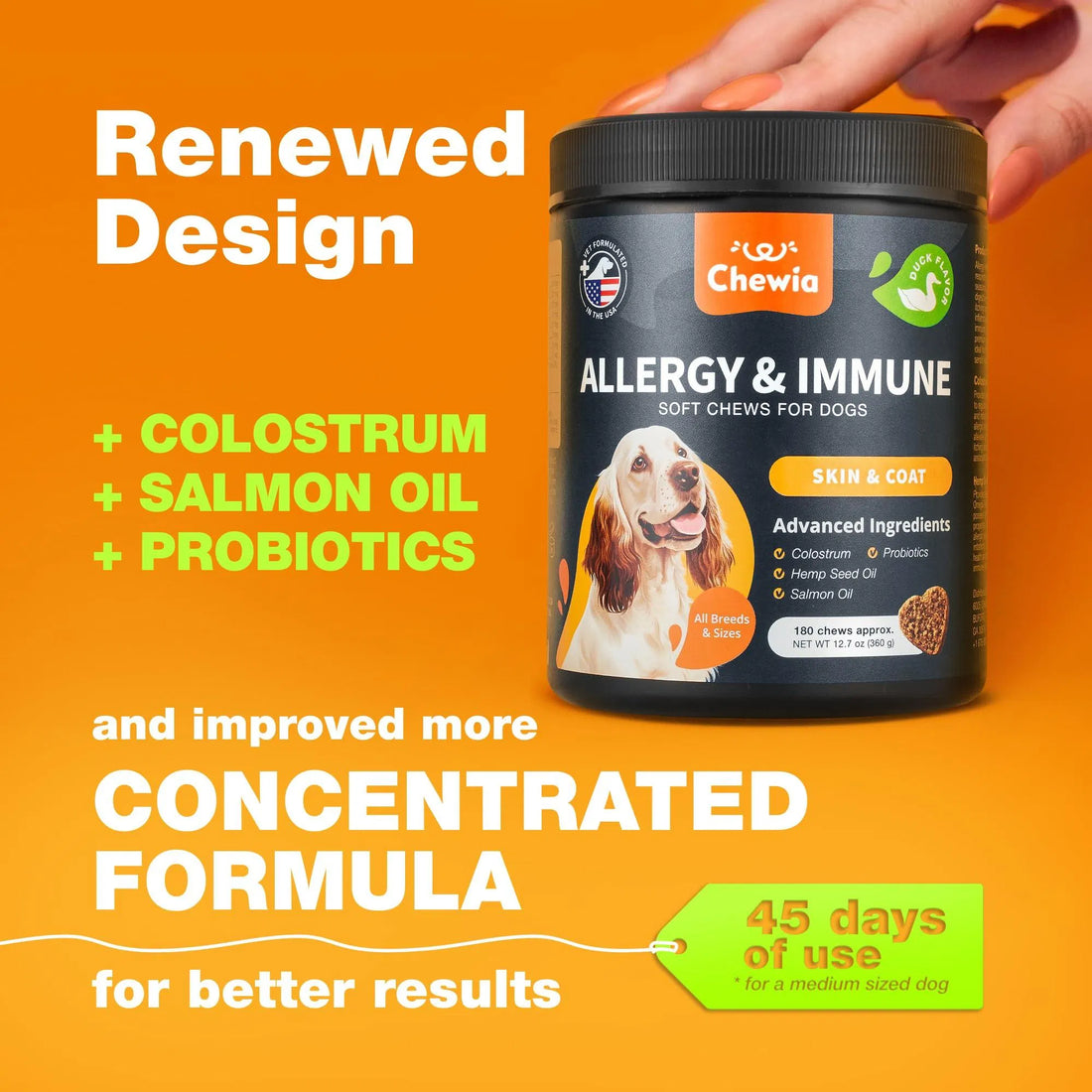 Dog Allergy Relief Chews for Itch and Skin Health Support