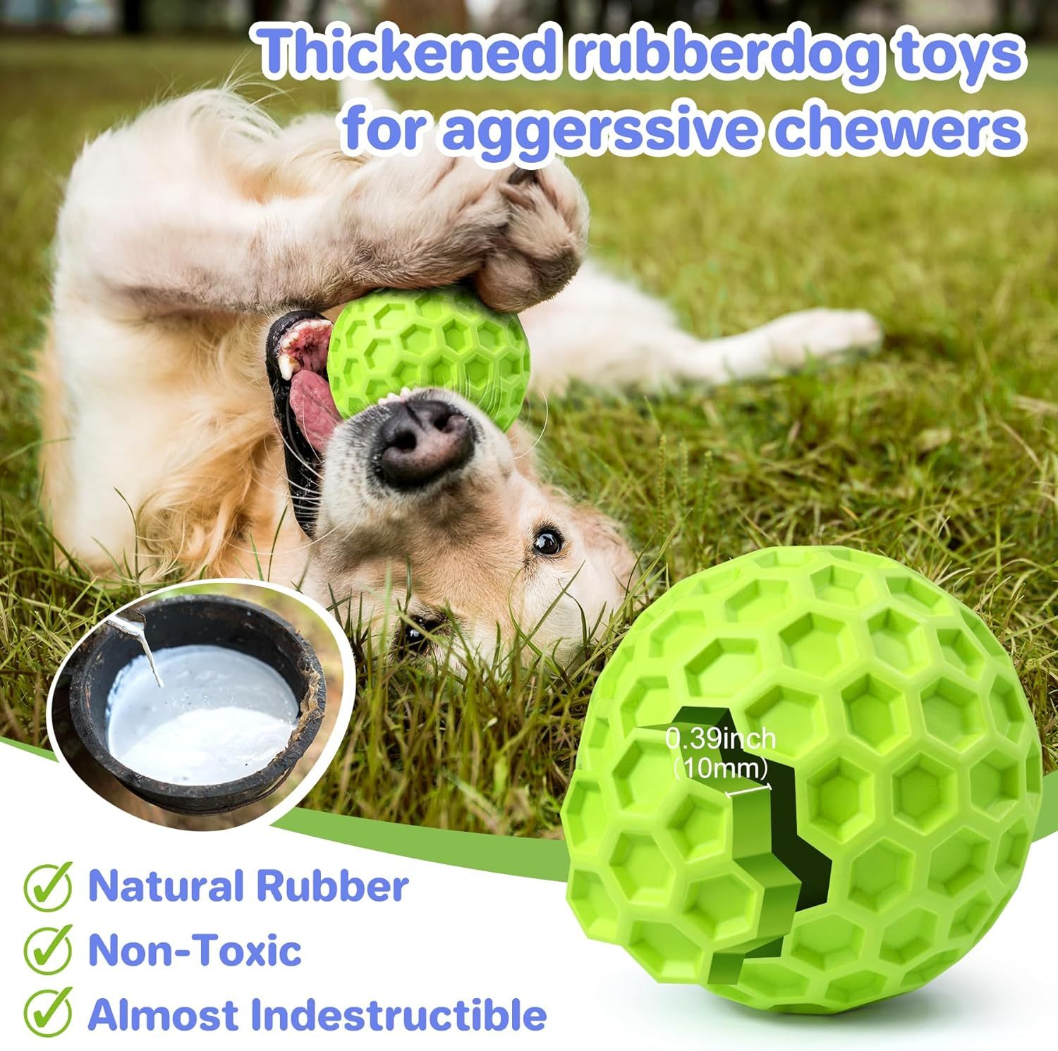 Interactive Dog Chew Toy For Aggressive Chewers