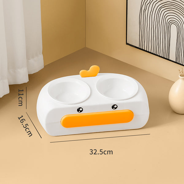 Leak-proof Integrated Cat Feeding Bowl