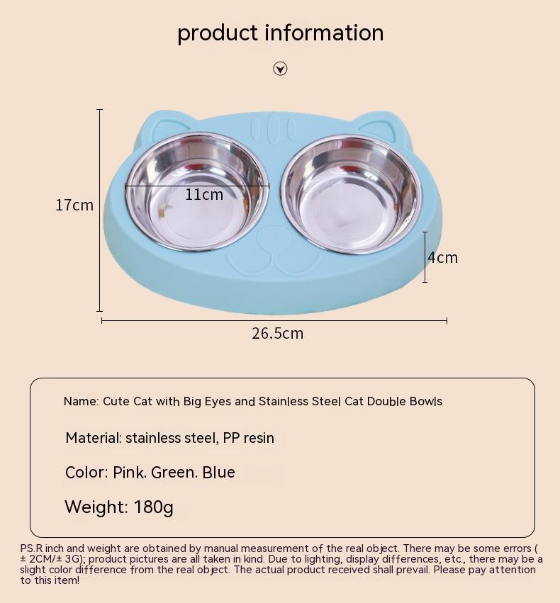 Cat Bowl – Stainless Steel Pet Feeding & Water Bowl