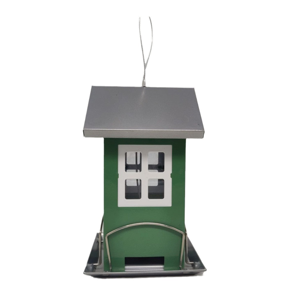 Charming Outdoor Bird Iron Cage Feeder for Your Garden