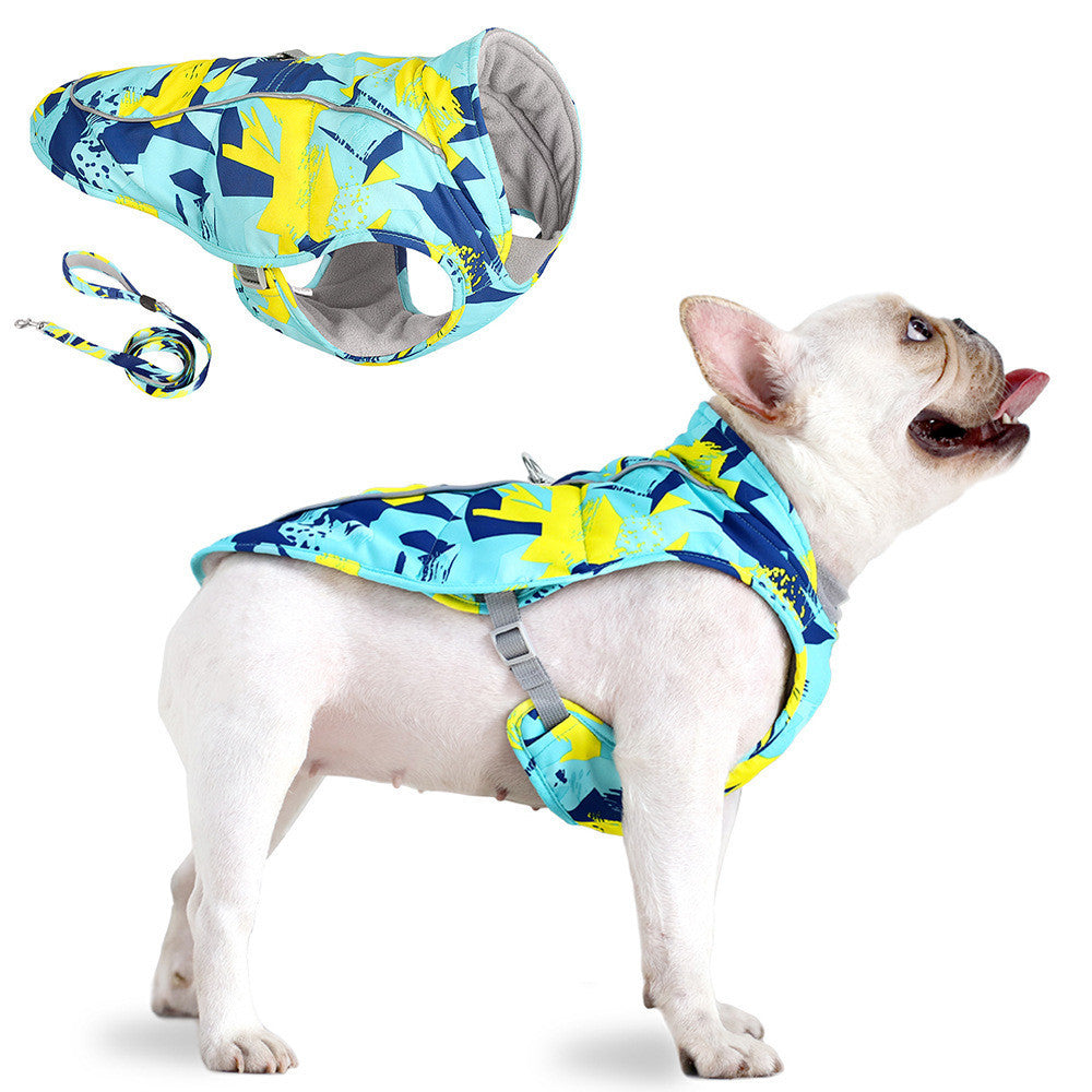 Pet Waterproof Reflective Cotton Clothes Jacket