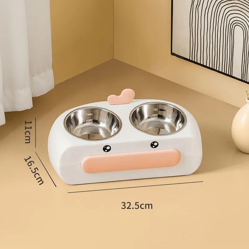 Leak-proof Integrated Cat Feeding Bowl