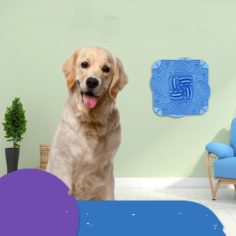 Pet Silicone Foldable Slow Food Mat Bowl