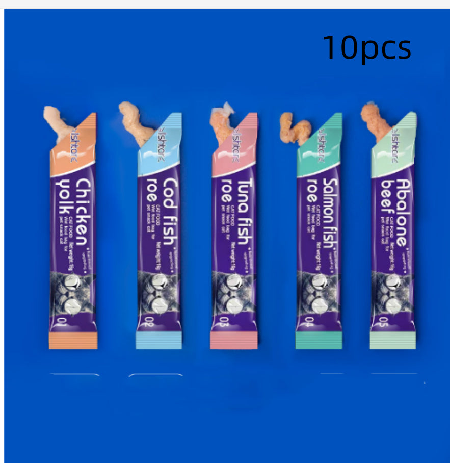 Cat Strip Kittens Nutrition Fat Hair Chin Wet Food Package Pet Cat Snacks