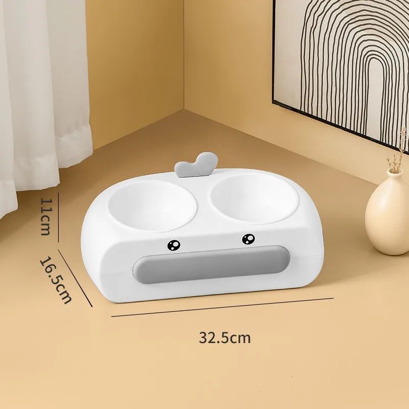 Leak-proof Integrated Cat Feeding Bowl