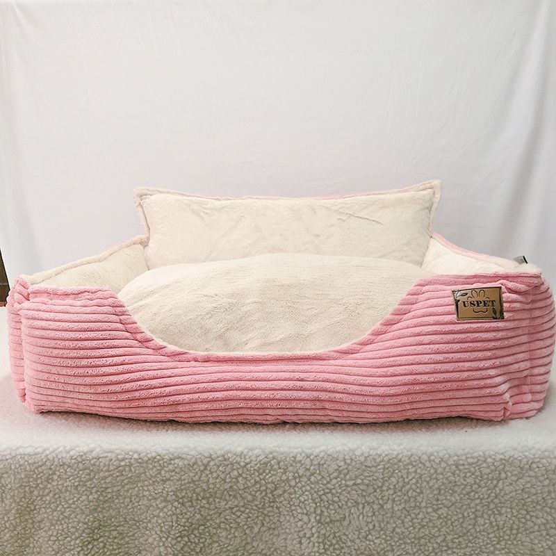 Removable And Washable Plush Warm Pet Bed
