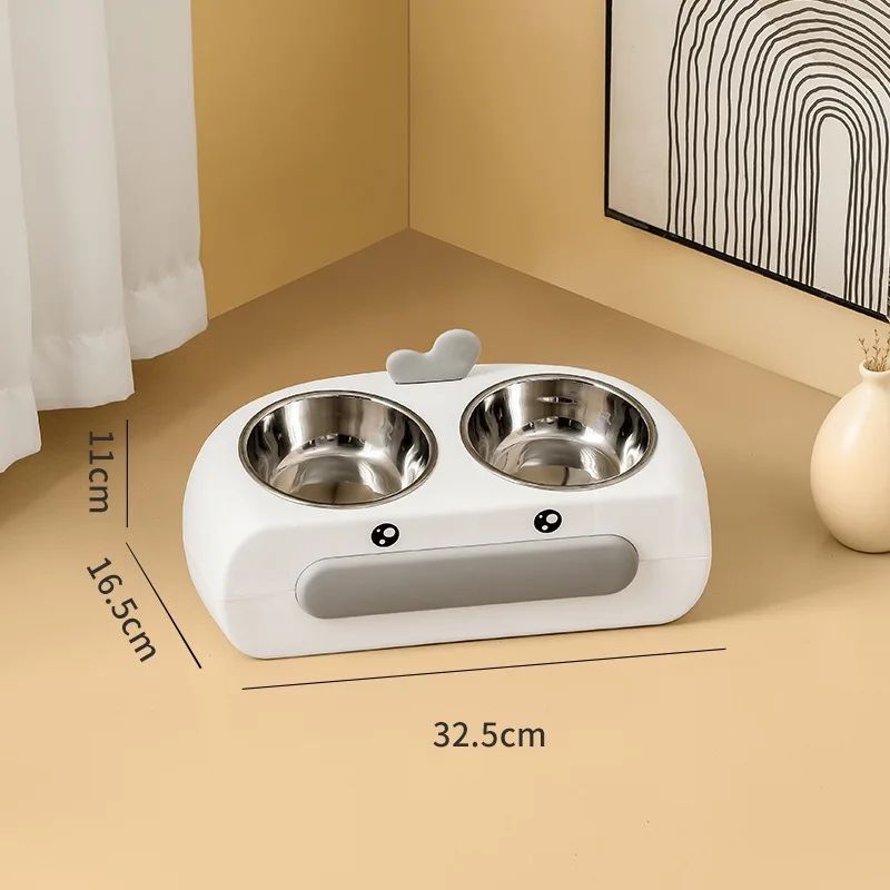 Leak-proof Integrated Cat Feeding Bowl