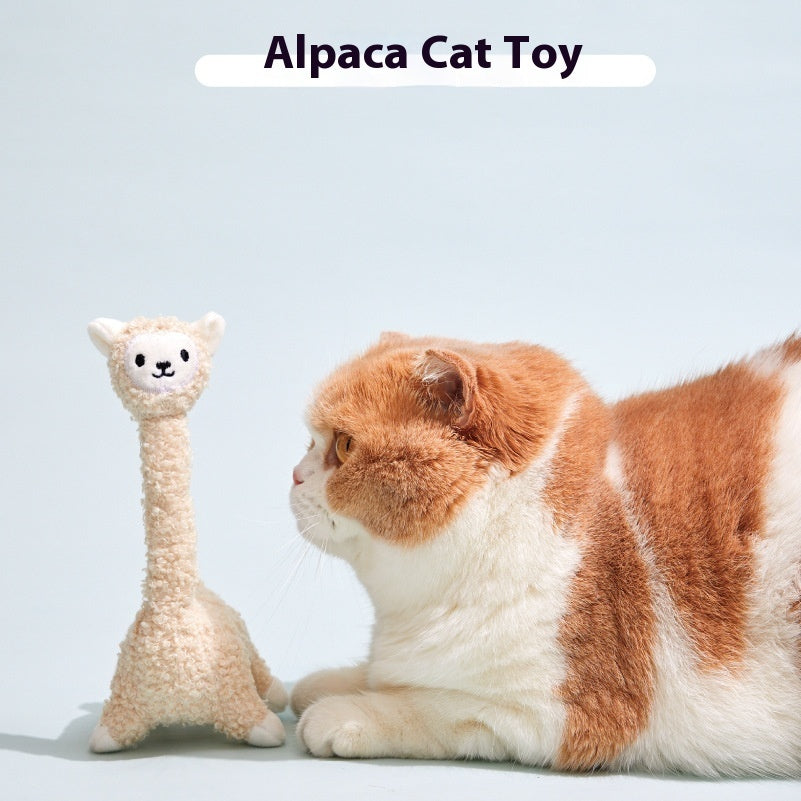 Alpaca Cat Teaser Sound Toy