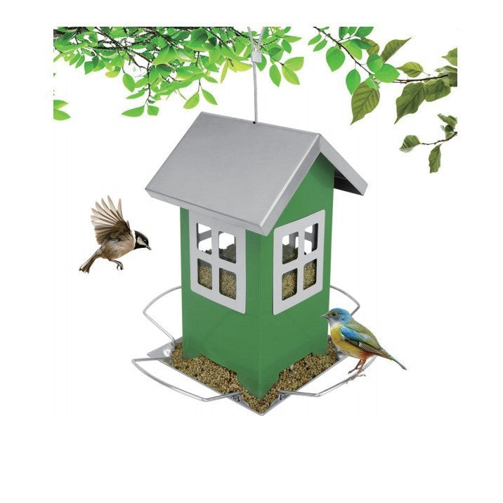 Charming Outdoor Bird Iron Cage Feeder for Your Garden