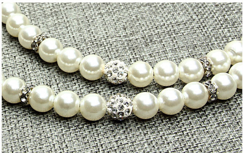 Luxury Pearl Dog Leash and Collar Set for Elegant Walks