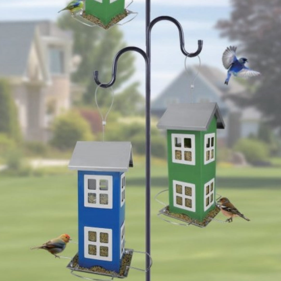 Charming Outdoor Bird Iron Cage Feeder for Your Garden
