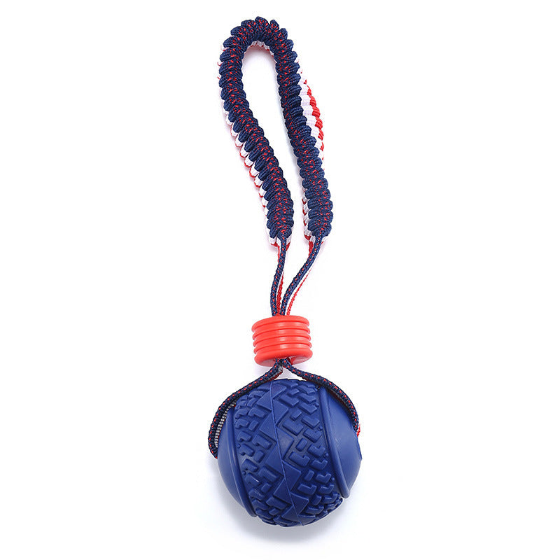 Durable Pet Ball and Rope Toy for Large Dogs