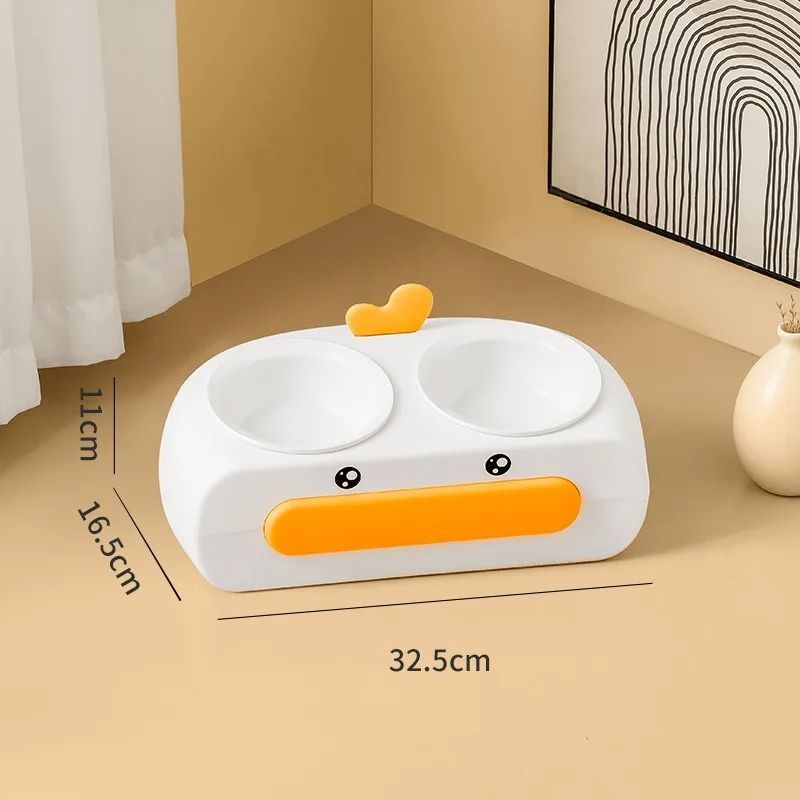 Leak-proof Integrated Cat Feeding Bowl
