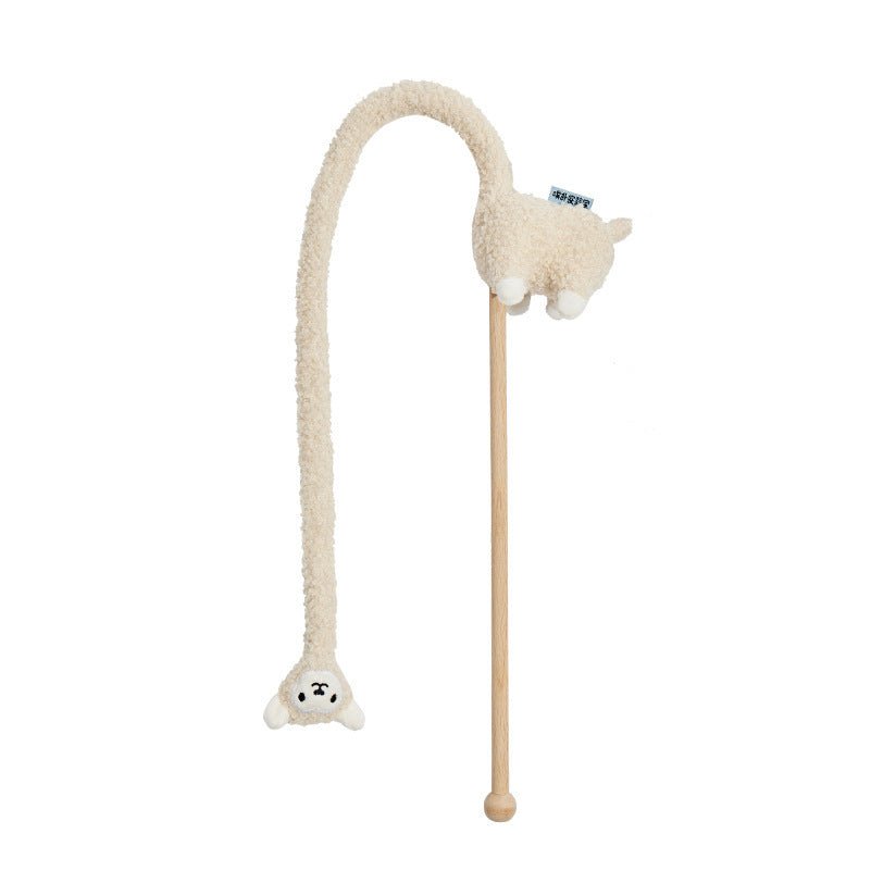 Alpaca Cat Teaser Sound Toy - Drool Depot