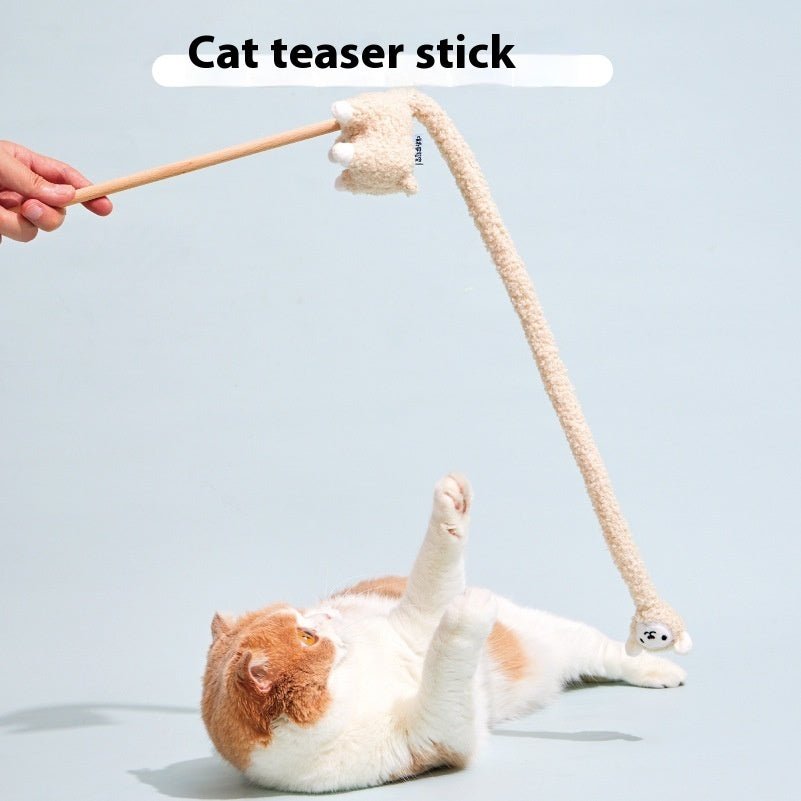 Alpaca Cat Teaser Sound Toy - Drool Depot
