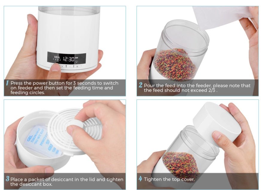 Aquarium fish tank automatic feeder - Drool Depot