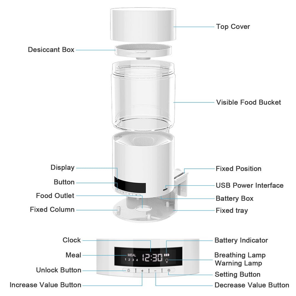Aquarium fish tank automatic feeder - Drool Depot