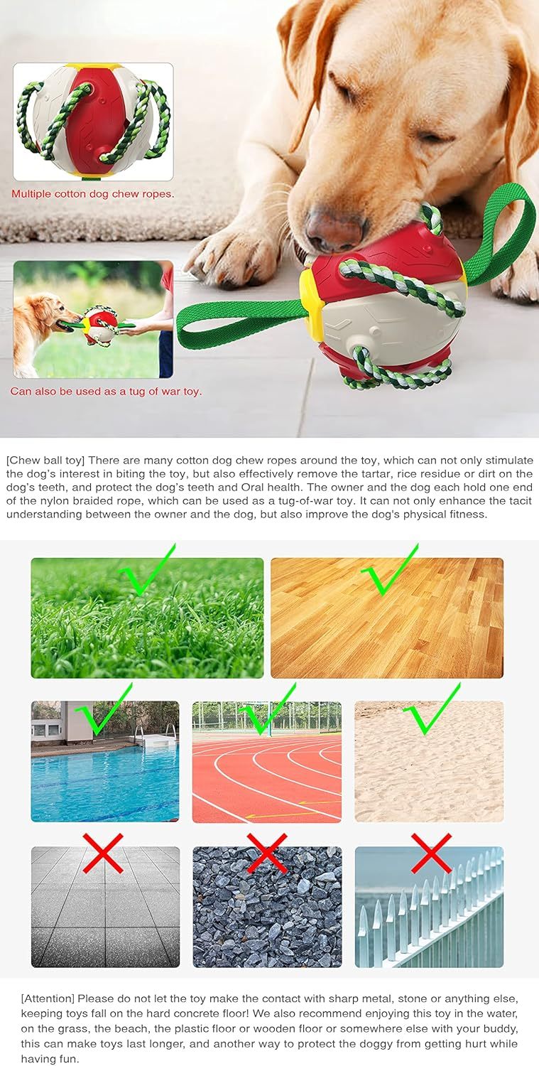 Interactive Dog Toys For Tug Of War For Small Medium Dogs