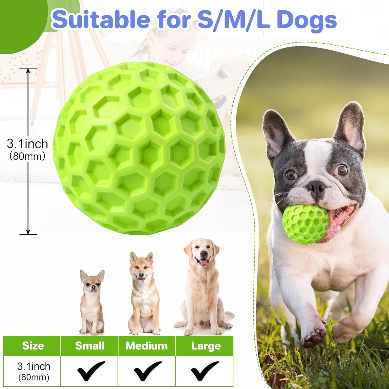 Interactive Dog Chew Toy For Aggressive Chewers
