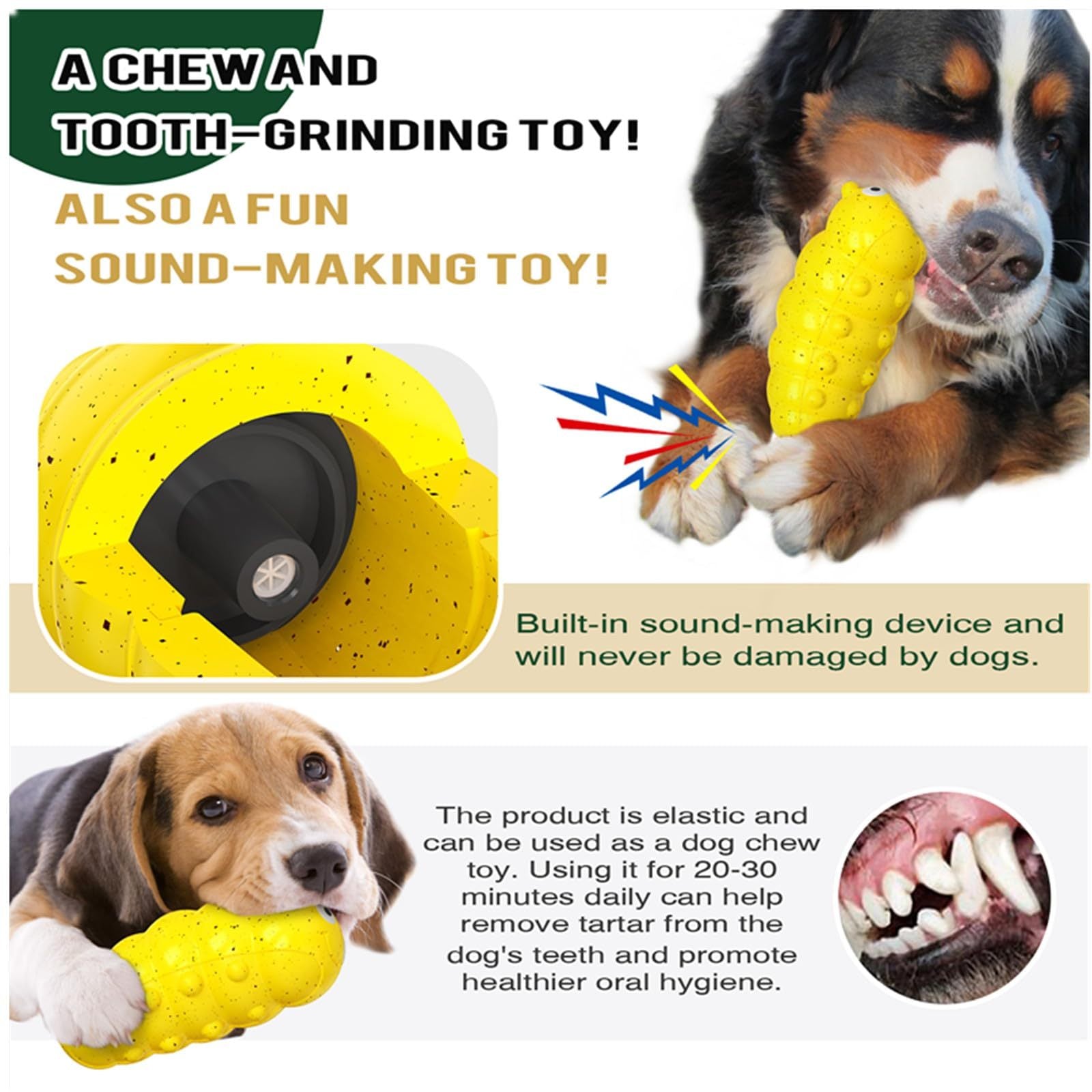 Indestructible Squeaky Dog Chew Toys For Aggressive Chewers
