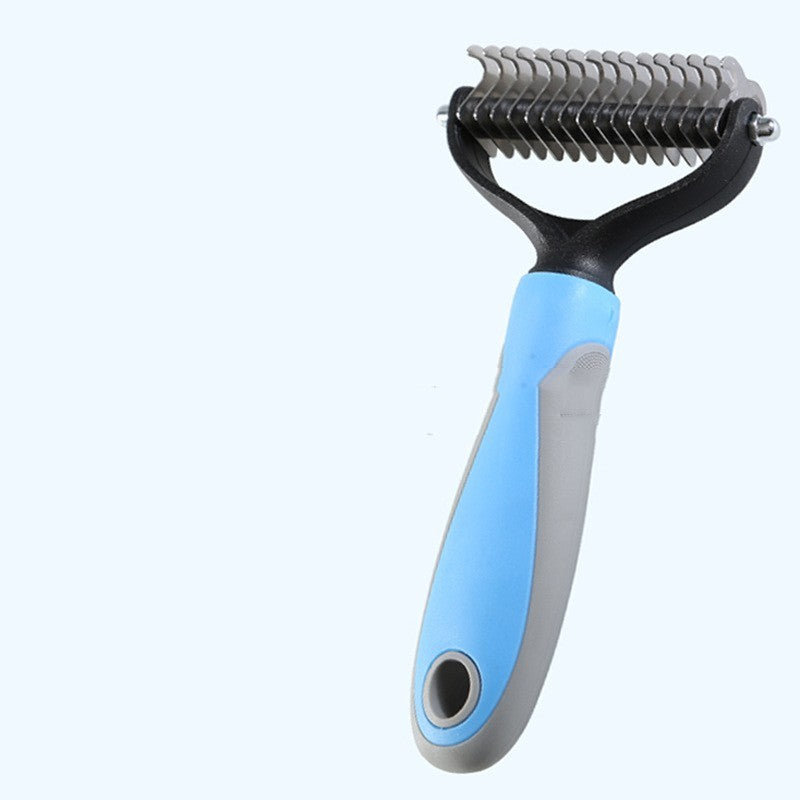 Pet Cat Hair Removal Double-sided Comb Brush