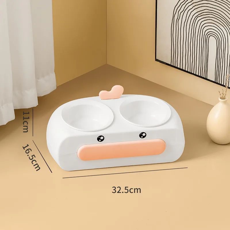 Leak-proof Integrated Cat Feeding Bowl