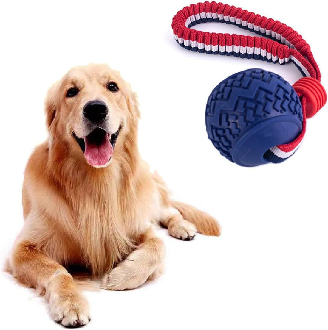 Durable Pet Ball and Rope Toy for Large Dogs
