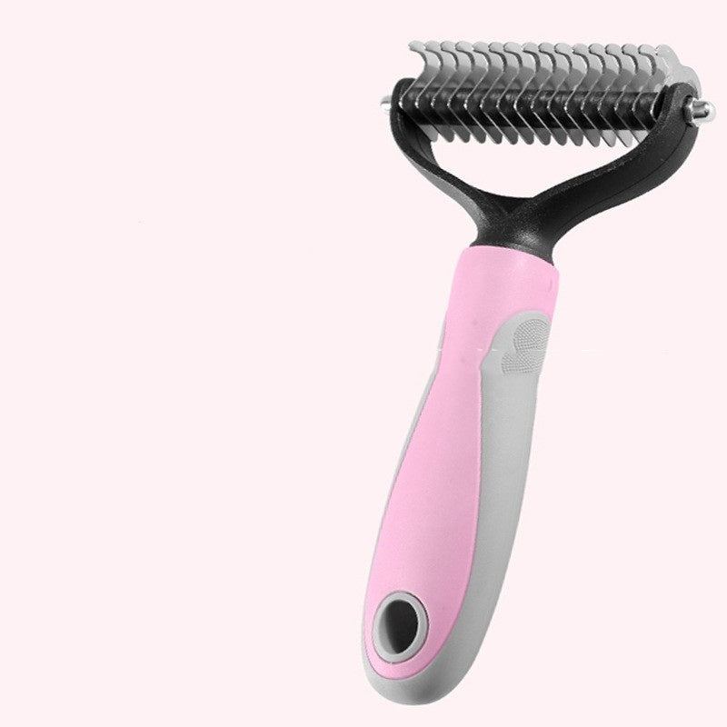 Pet Cat Hair Removal Double-sided Comb Brush