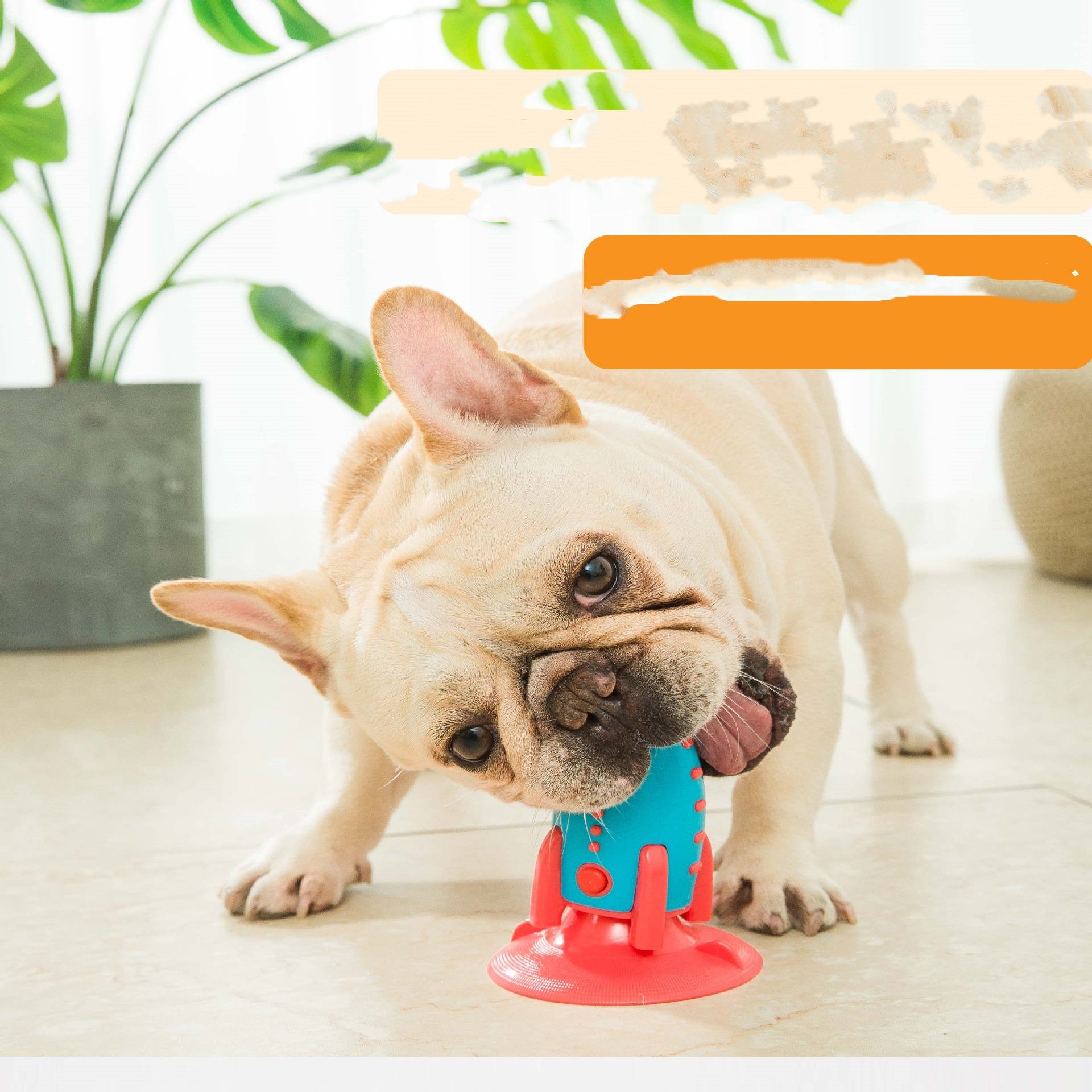 Rocket Leaking Food Dog Bite Toy - Drool Depot