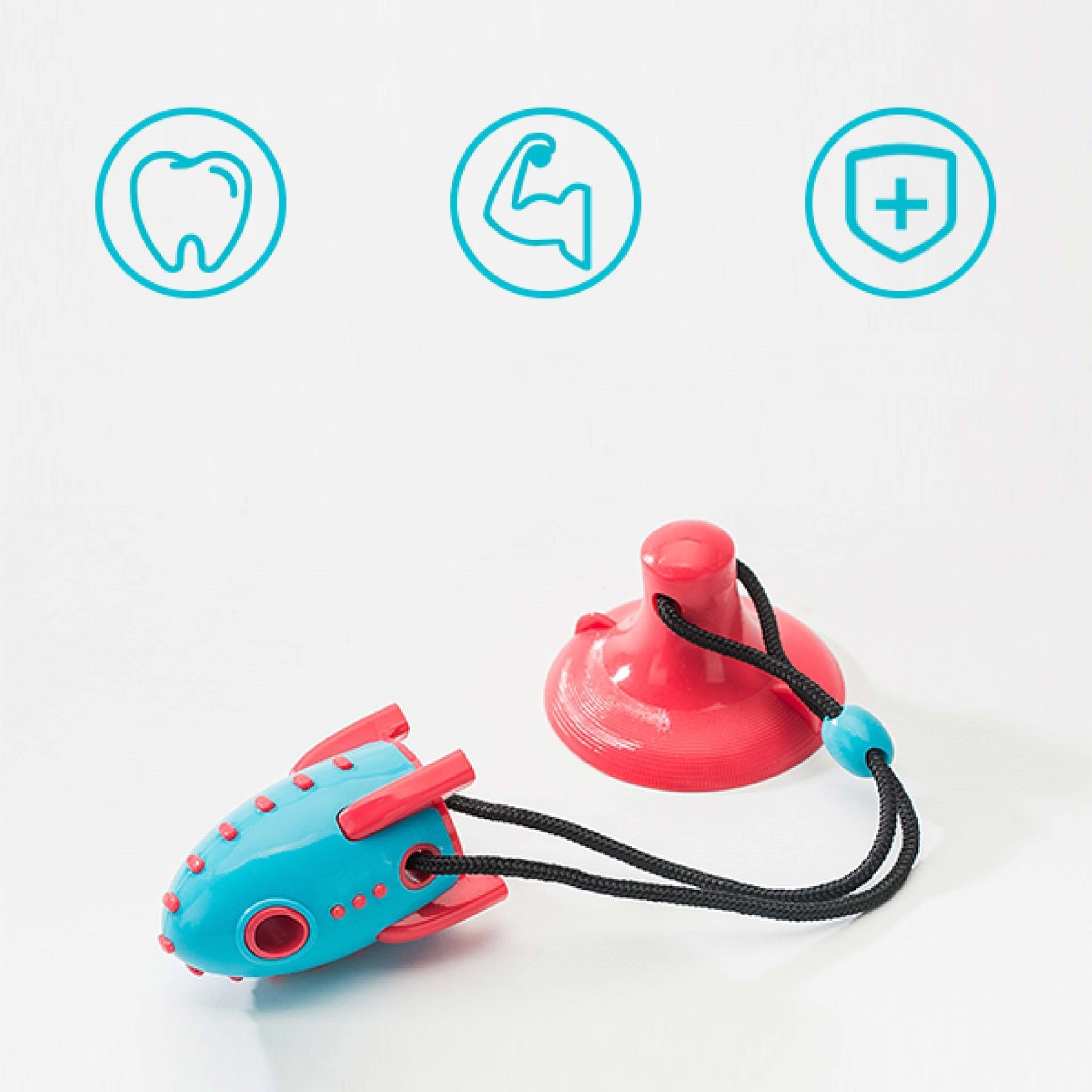 Rocket Leaking Food Dog Bite Toy - Drool Depot