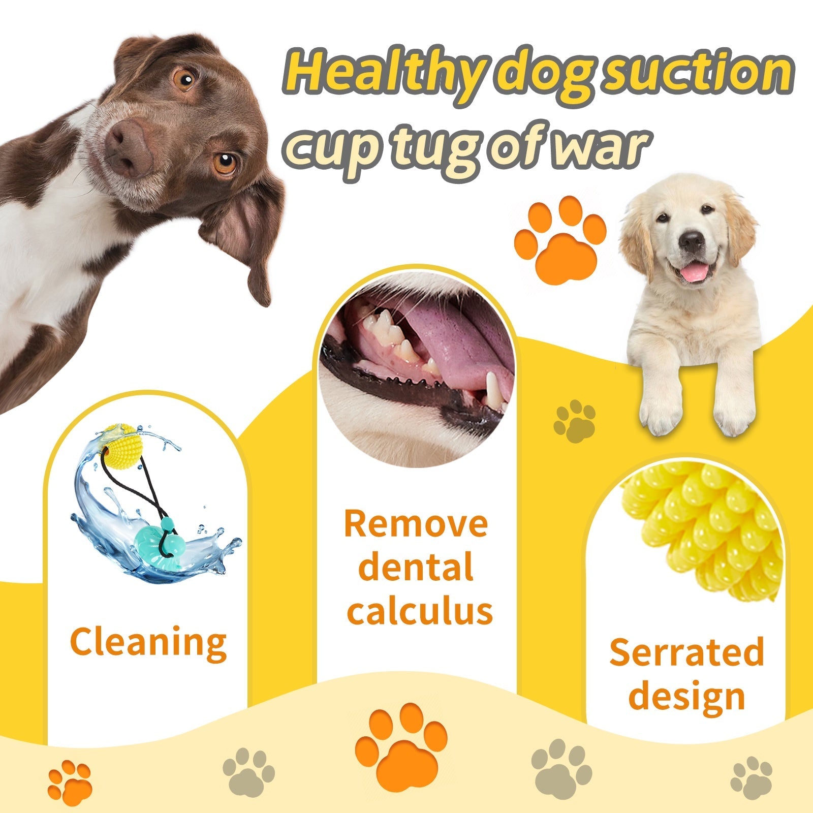 Suction Dog Tug Of War Toys For Medium Large Dogs - Drool Depot