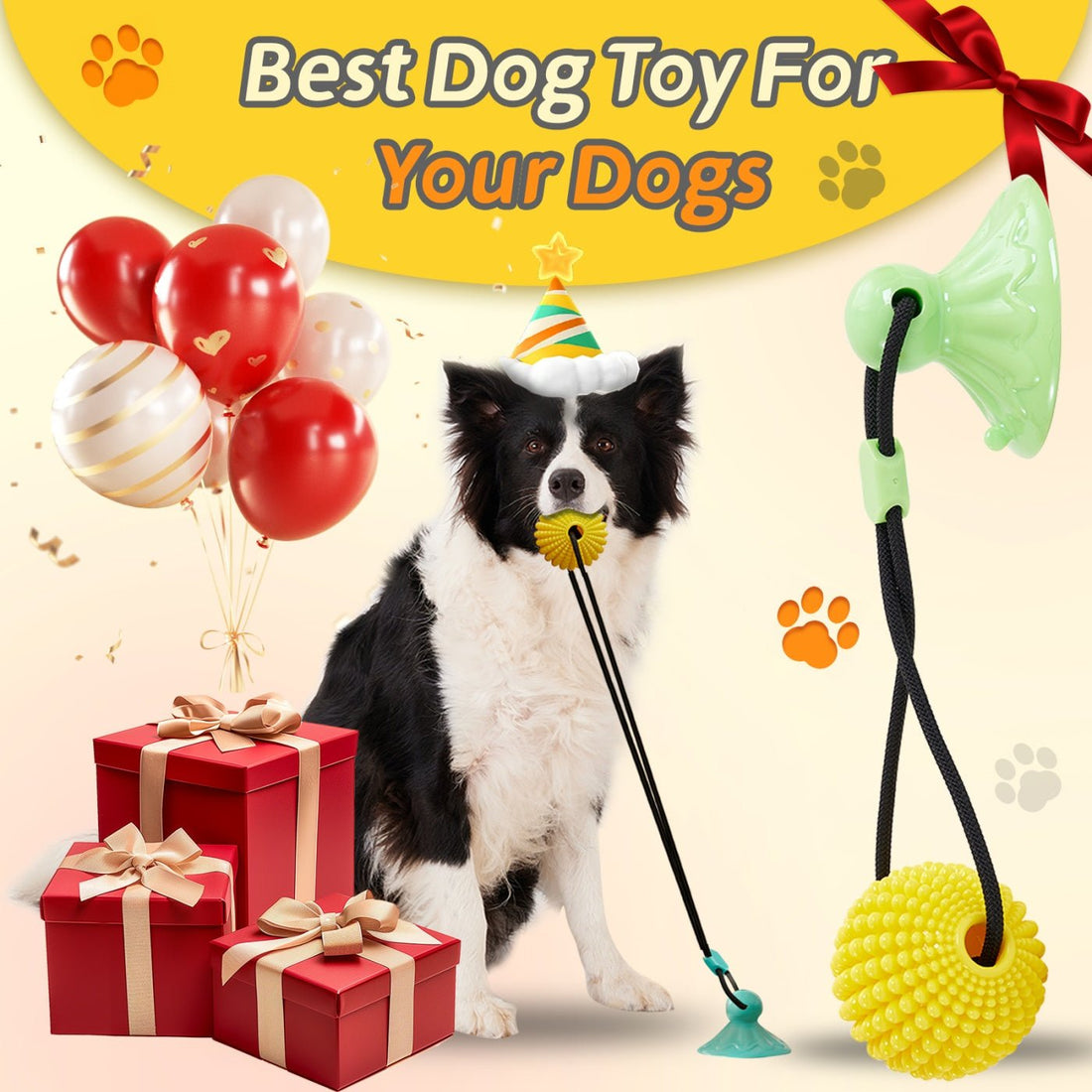 Suction Dog Tug Of War Toys For Medium Large Dogs - Drool Depot
