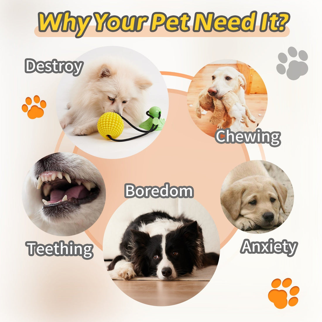 Suction Dog Tug Of War Toys For Medium Large Dogs - Drool Depot